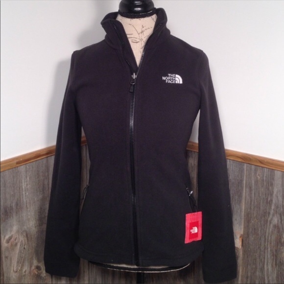 NWT Ladies Black Fleece The North Face zip up - Picture 5 of 6